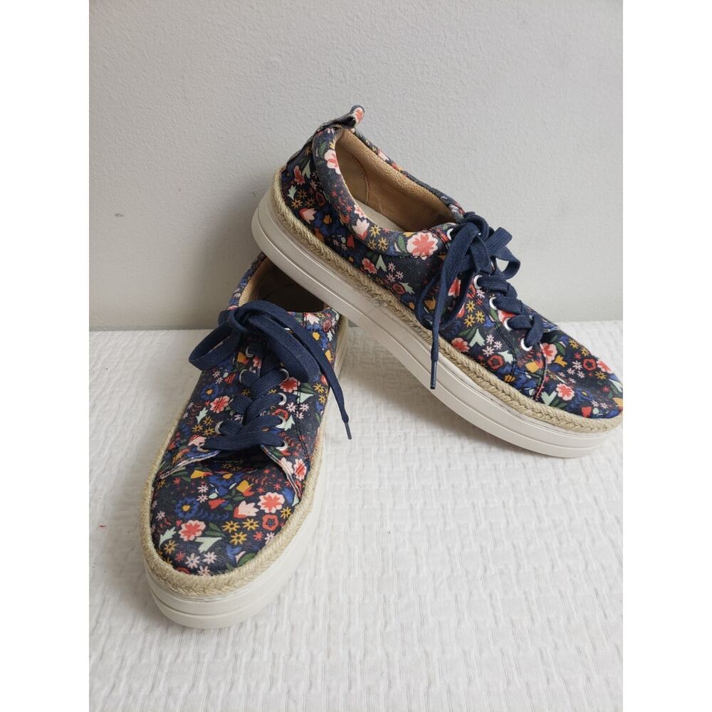 Y2K Jack Rogers Mia Floral Womens Shoes Size 9.5 Platform Espadrille Sneakers